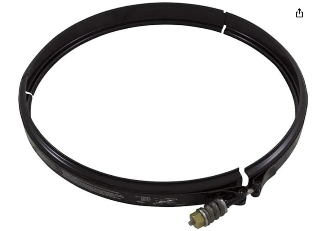 Tension Control Clamp Kit for Pool and Spa Filters, Black