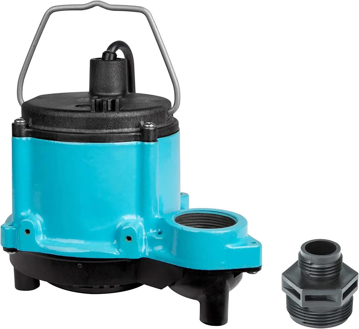 Submersible Sump Pump, 1/3 HP, 115V, Compatible with Little Giant 6-CIM-R
