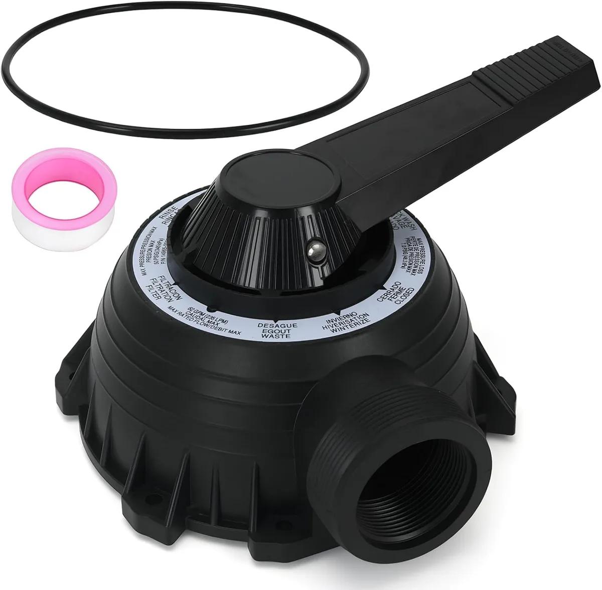 Plug and Cover Assembly for Sta-Rite Multiport Valve, 1-1/2-Inch