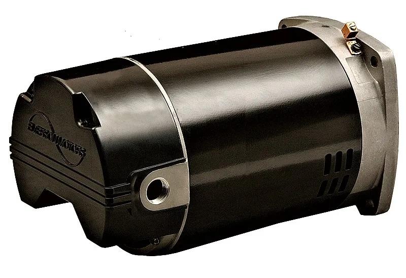 Motor, 2 HP, 115/230V, Square Flange, Compatible with Emerson