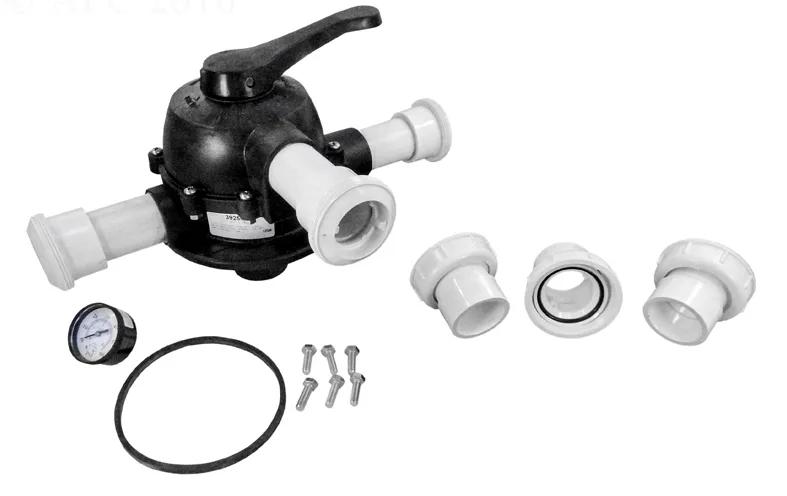 Multiport Valve with Unions for 15VK-24 Valves, Compatible with Jacuzzi