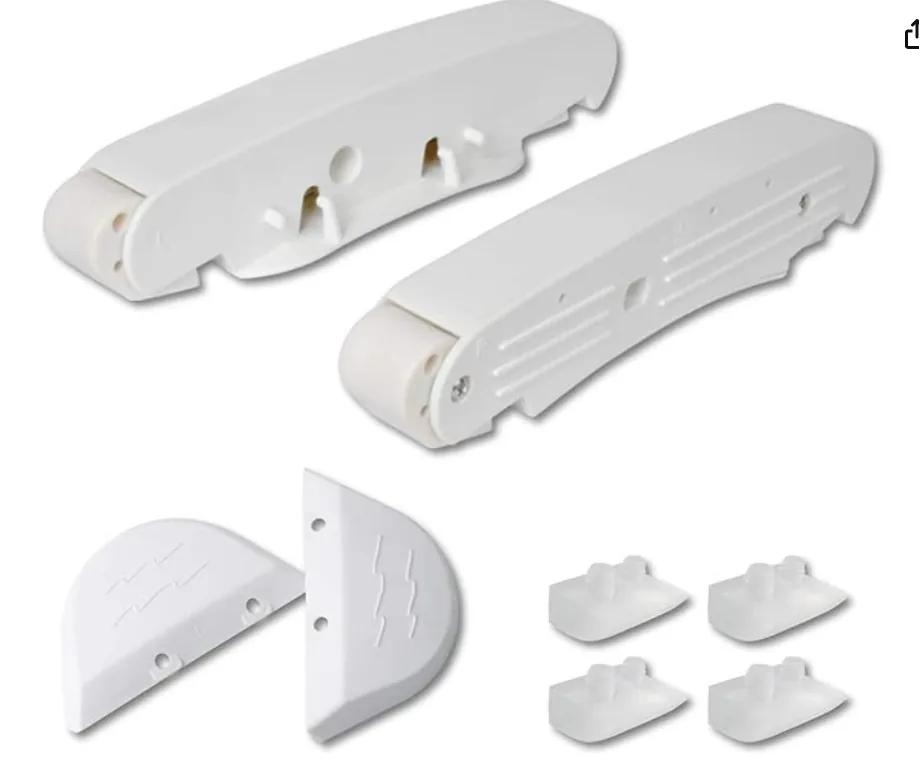 Pool Cleaner Pod Swing Kit with Bezels & Pod Shoes, White