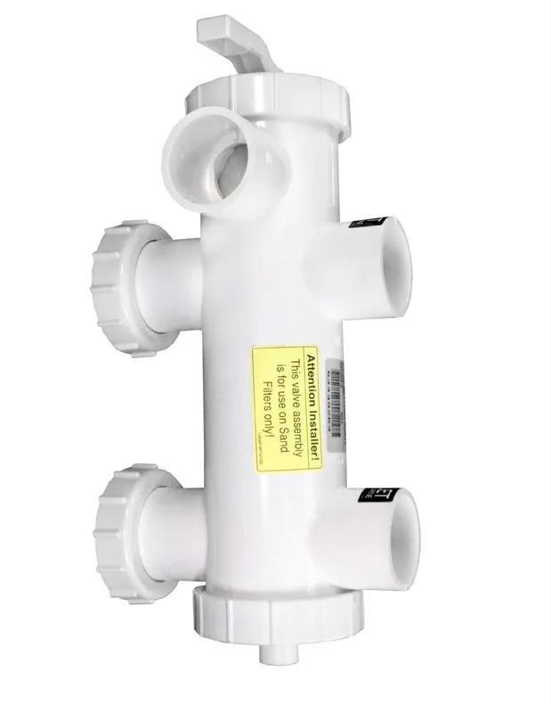 Side Mount Full Flow Backwash Valve, 2-Inch, White, Replacement for Pentair