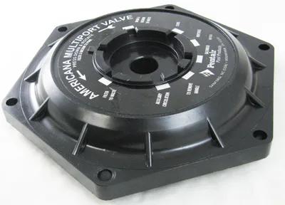 Lid with Label, 1-1/2-Inch, Black, for Multiport Valves, Replacement for Pentair