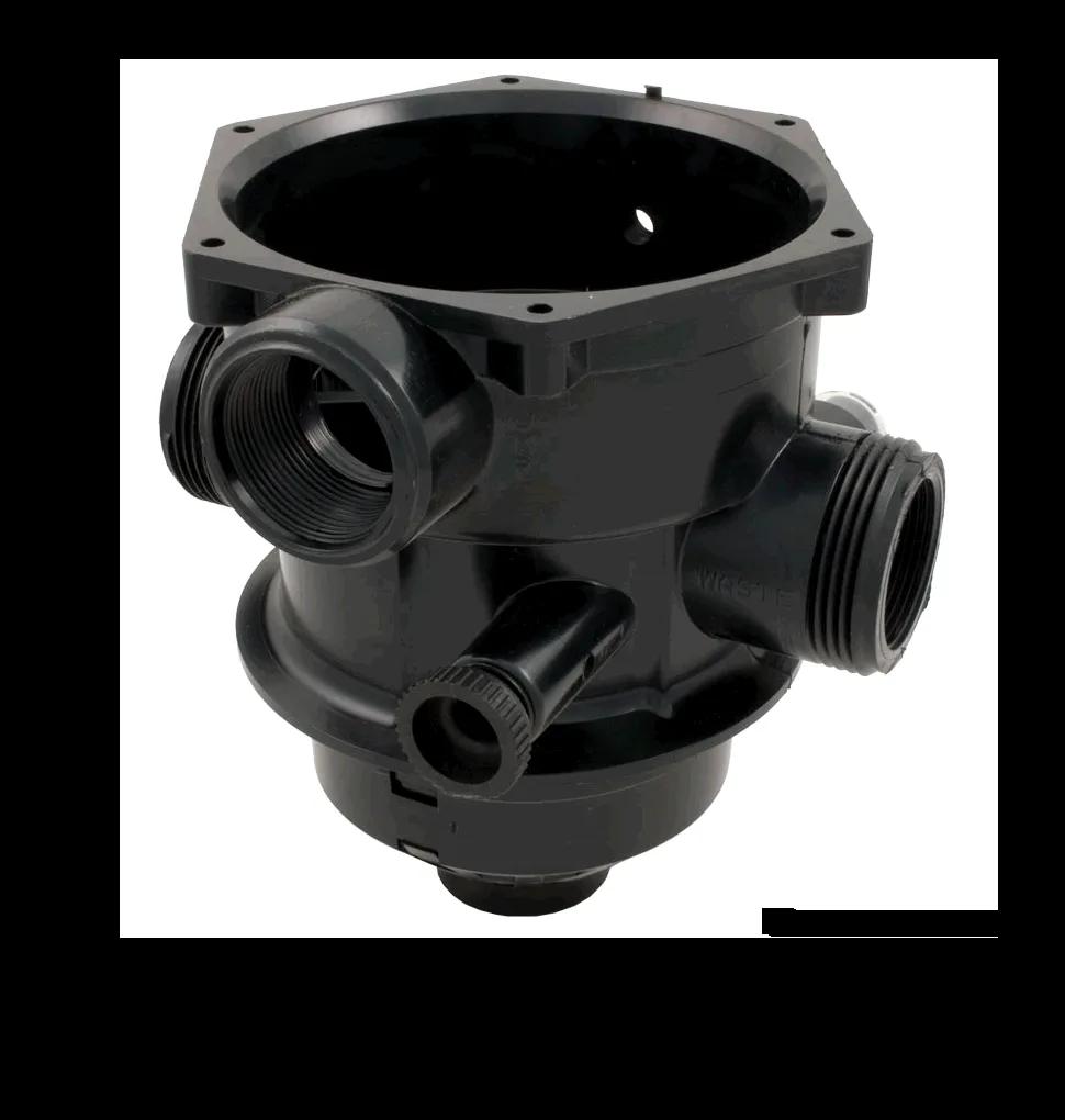 Valve Top with Diffuser, Black, for Hi-Flow 6-Way Valve, Replacement for Pentair