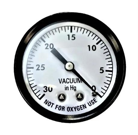 Vacuum Gauge, 2-Inch, 0-30 PSI, 1/4-Inch Back Mount