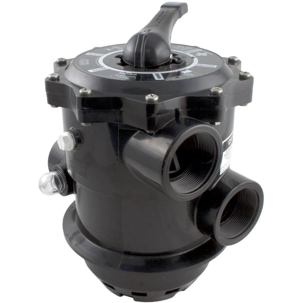 Top Mount Multiport Valve, 2-Inch, ABS, for Sand or D.E. Filters
