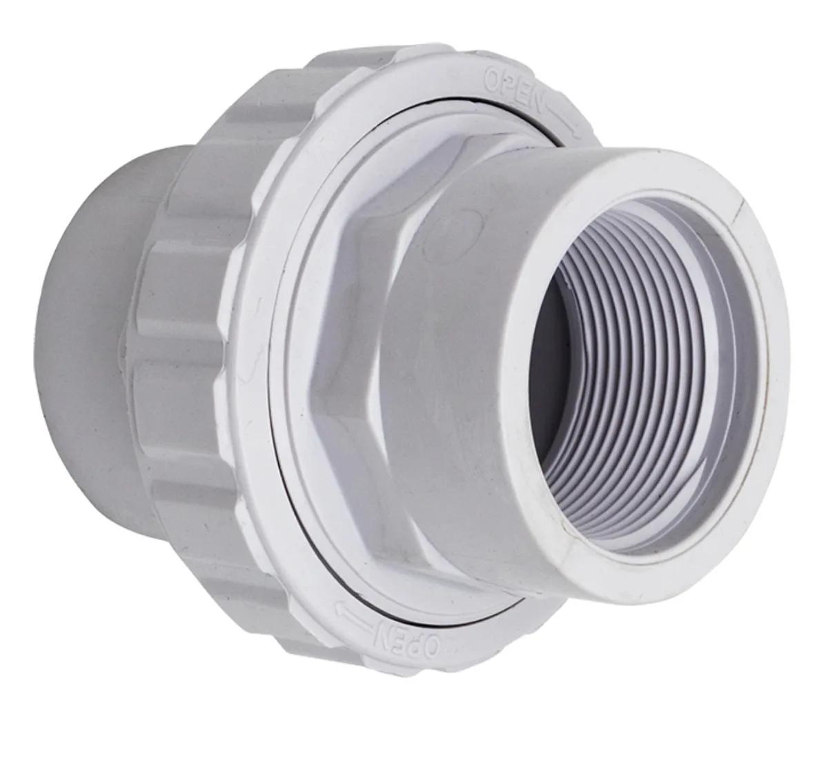 Flush Union, 1-1/2-Inch FIP x Slip, ABS, Compatible with Hayward