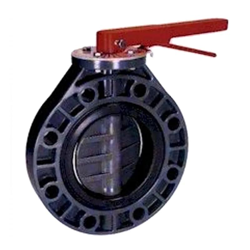 Butterfly Valve, 3-Inch, PVC and EPDM with Metal Lever, Compatible with Lasco