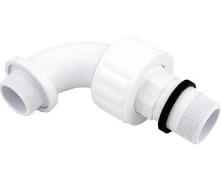 90-Degree Sweep Elbow, 1-1/2-Inch Double Male ABS, Compatible with Hayward