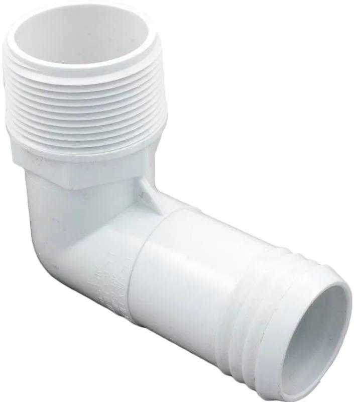 90 Degree Elbow, 1-1/2-Inch MPT x 1-1/2-Inch Hose Barb