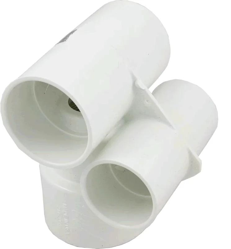 Poly Gunite Jet Body, 1.5-Inch x 2-Inch, Tee Style