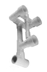 Power Seat Kit for Gunite Straight Body 3-Jet Manifold, Compatible with Waterway
