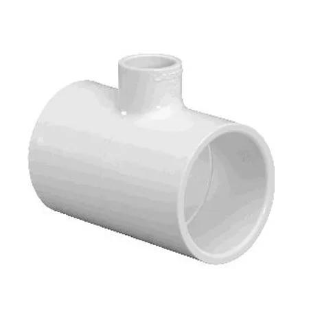 Bullhead Tee, 1-Inch x 1-1/2-Inch, Schedule 40 PVC