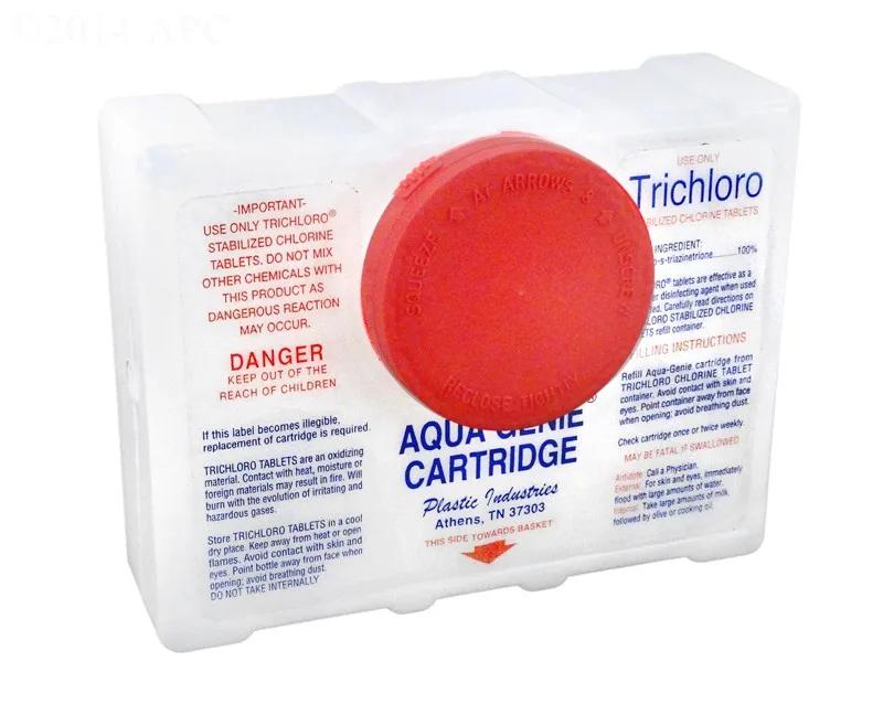 Canister Assembly with Cap and Label, Replacement for Aqua Genie