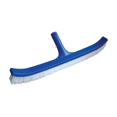 Curved Pool Brush, 18-Inch, Plastic, Nylon Bristles