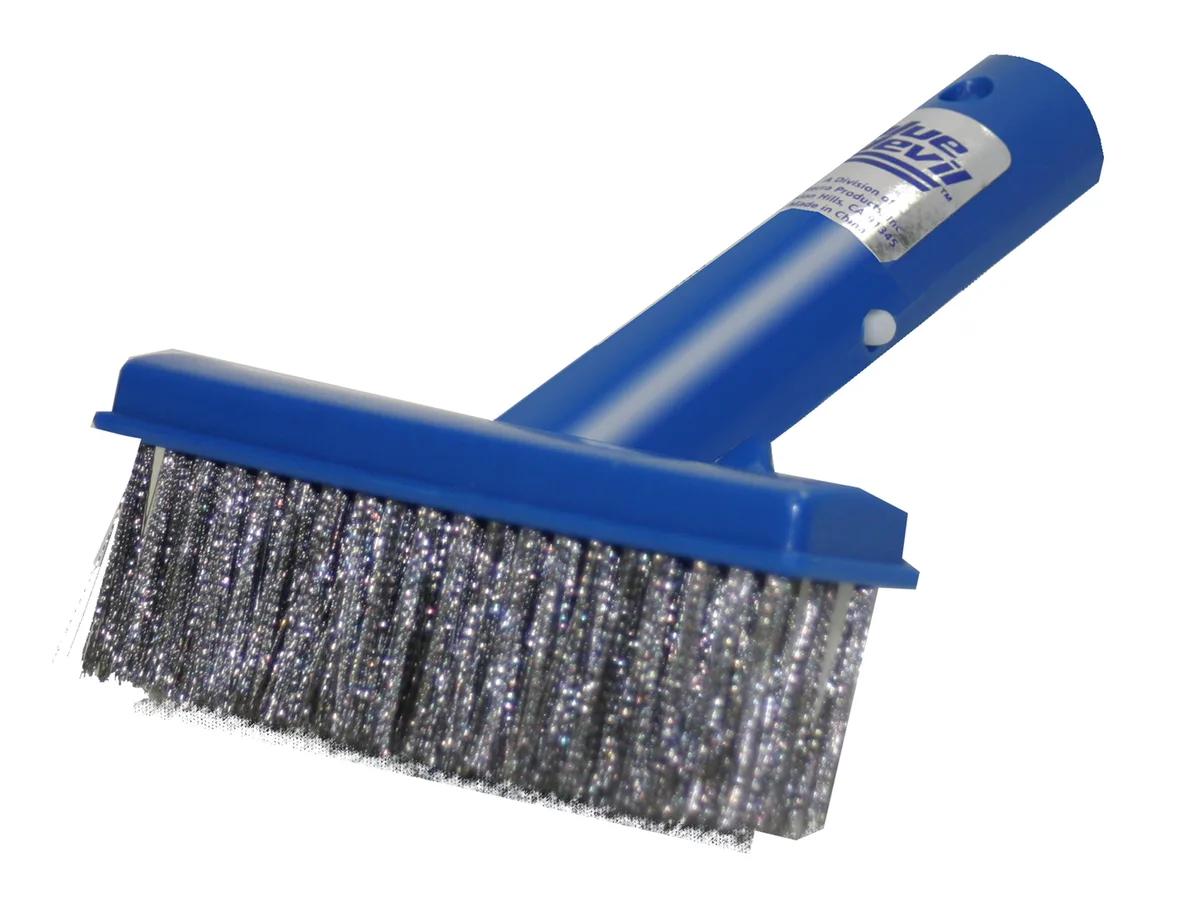 Algae Brush, 5-Inch, Plastic Back, Steel Bristles