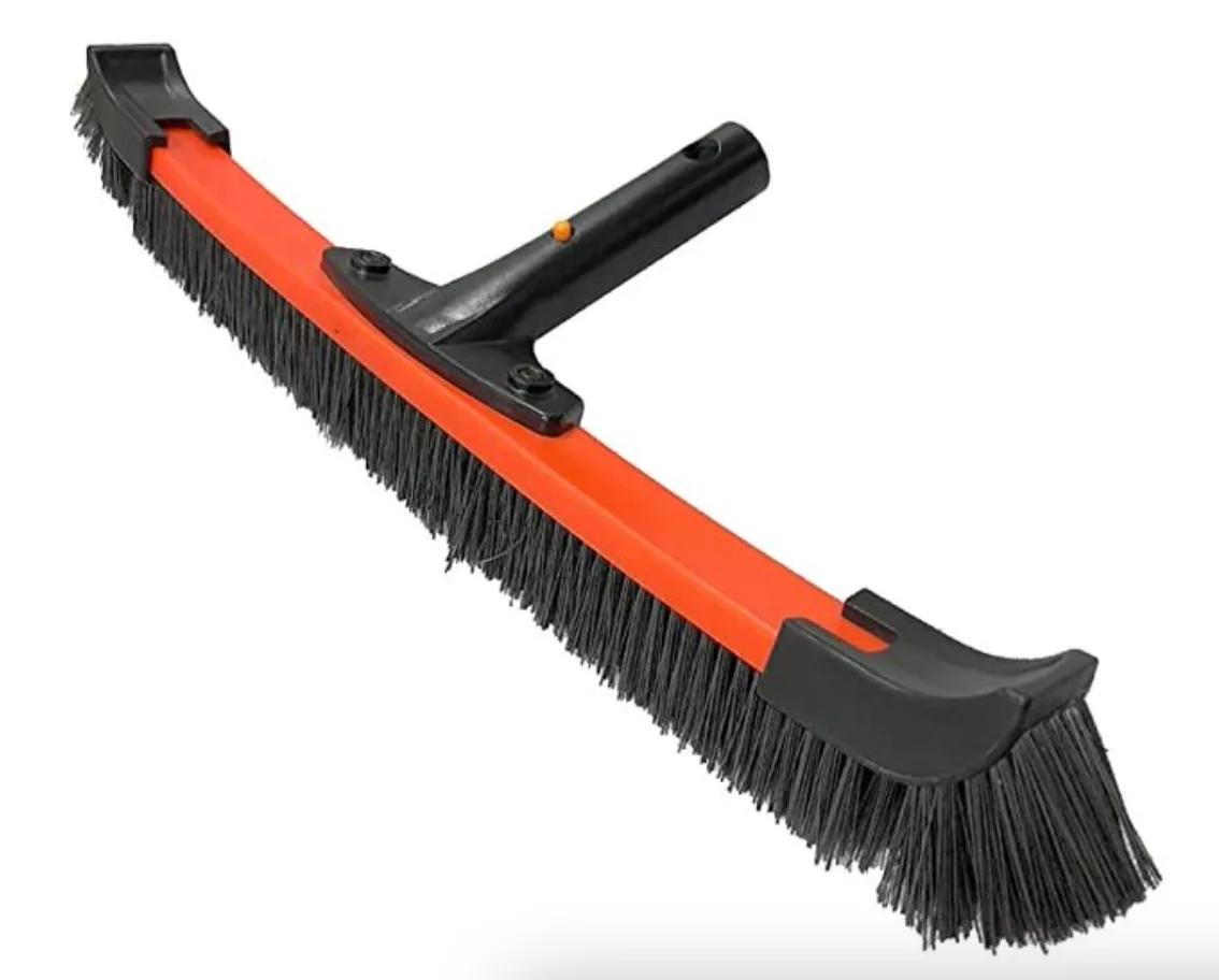 Algae Pool Brush, 18-Inch, Stainless Steel Bristle, Aluminum Back
