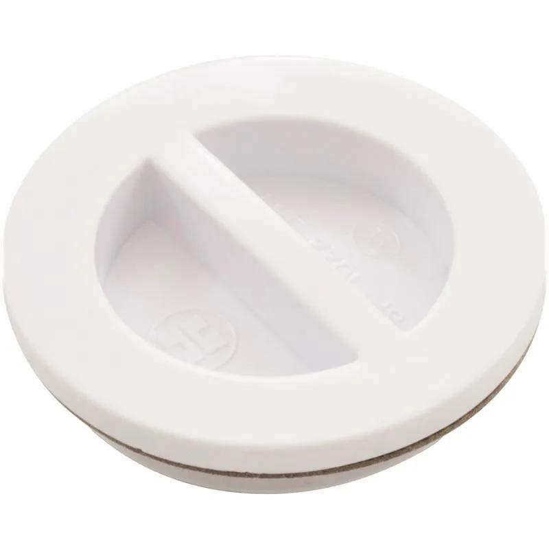 Flush Inlet Fitting Plug, 1-1/2-Inch, White, Compatible with Hayward