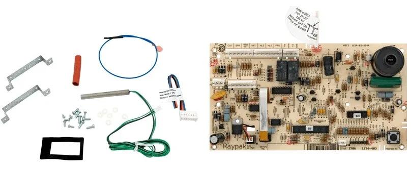 PC Control Board with Temperature Sensor Kit, Compatible with Raypak