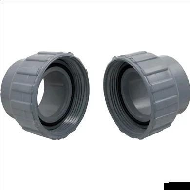 PVC Connector and Nut Set, 2-Inch, for Heat Exchanger, Replacement for Raypak
