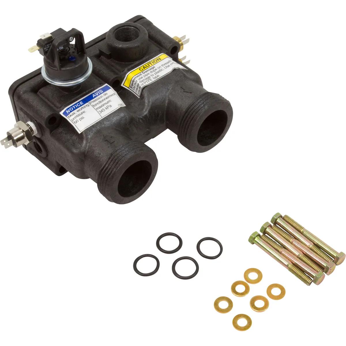 Manifold Kit for 125 MasterTemp Heater, Replacement for Pentair