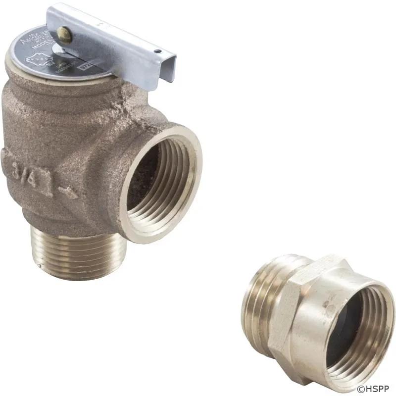 Pressure Relief Valve, 3/4-Inch x 3/4-Inch, Polymer, Replacement for Teledyne Laars