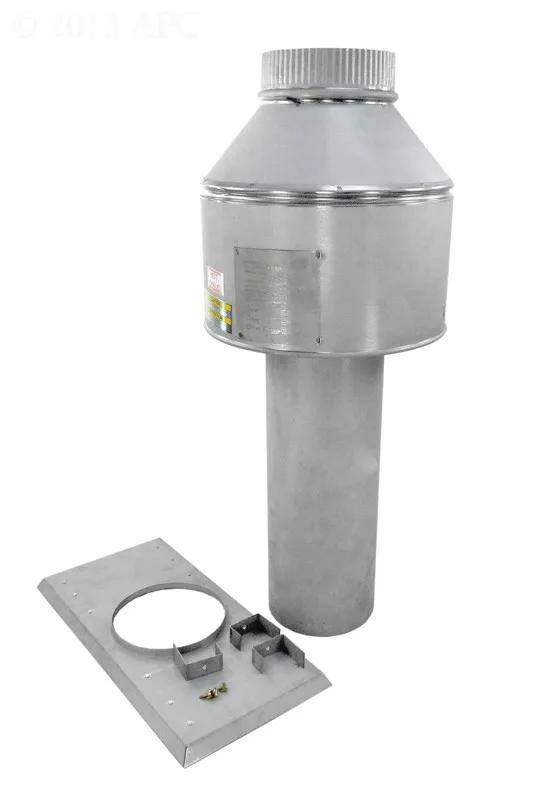 Indoor Stack Kit, 6-Inch, for R185B, Replacement for Raypak