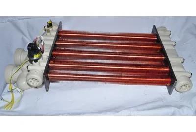Heat Exchanger with Headers for CH250 Heaters, Replacement for Pentair
