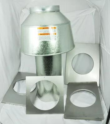 Indoor Drafthood Assembly, 9-Inch, for Model 400 Lite2 Heaters, Replacement for Teledyne Laars