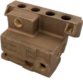 Inlet/Outlet Header, Bronze, for 155B/C Pool Heater, Replacement for Raypak