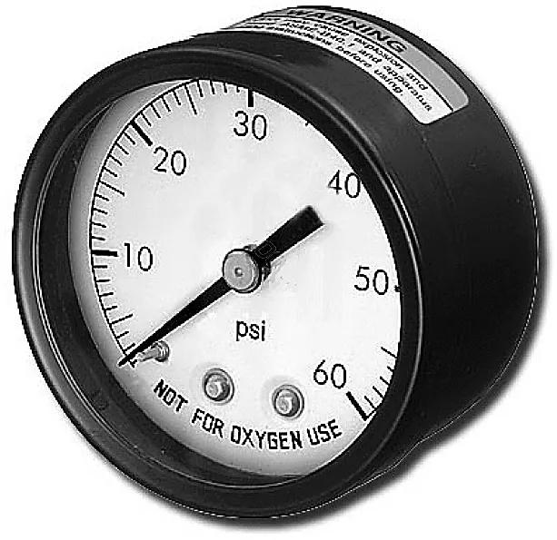 Back Mount Pressure Gauge with Indicator, 2-Inch, Compatible with Hayward C3000S and C4000S Filters