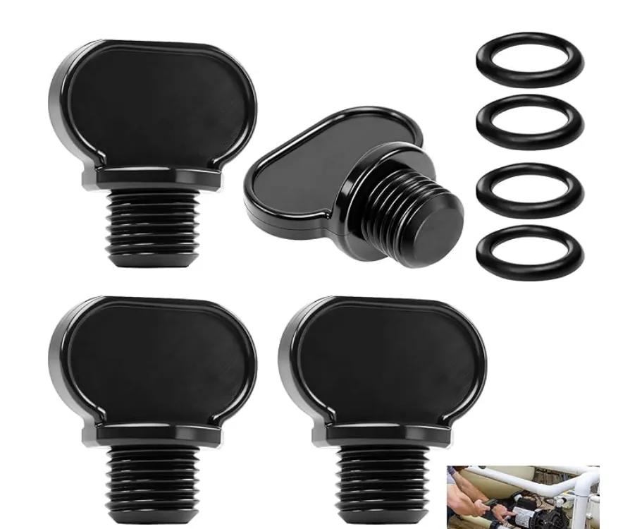 Drain Plug with O-Ring for Select Pool Pump & Filter, 4-Pack