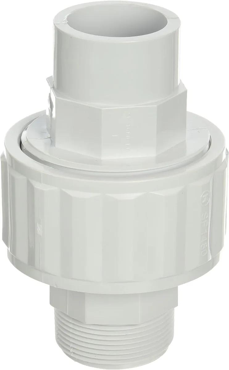 Self-Aligning Union, 1-1/2-Inch Slip x Slip, ABS, Compatible with Hayward