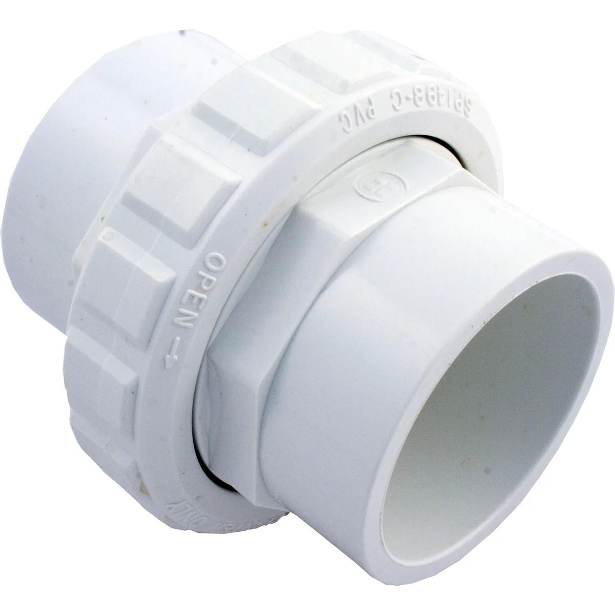 Flush Socket Union, 2-Inch Female Socket, ABS, Compatible with Hayward