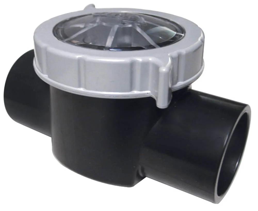 Check Valve, 2-Inch Slip x 2.5-Inch Spigot, Black CPVC, Compatible with CMP