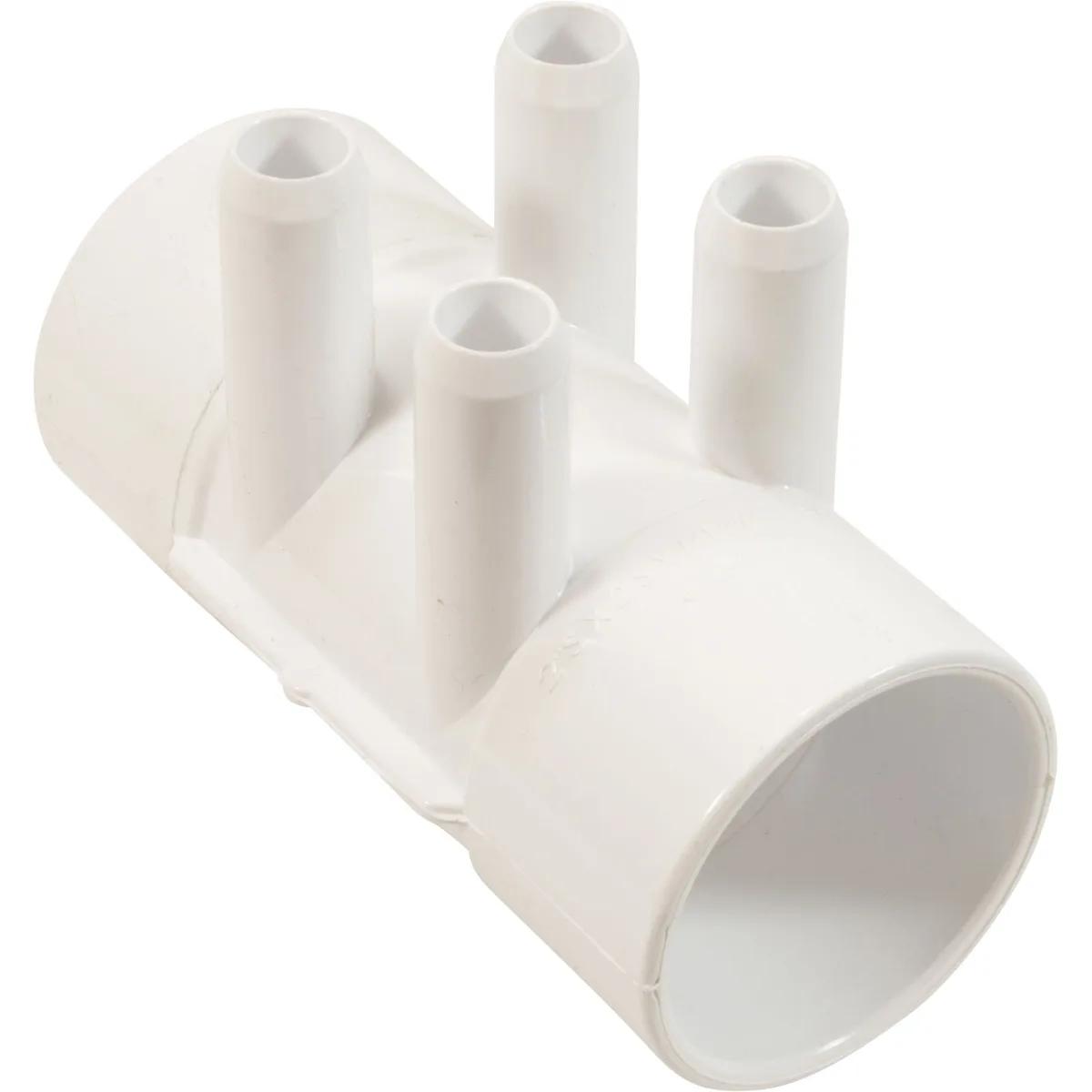 Manifold, 2-Inch Socket x 2-Inch Socket with Four 3/4-Inch Barb Ports