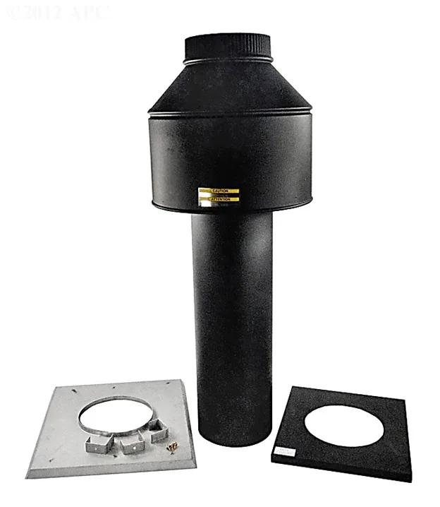 Outdoor Stack Top Kit, 7-Inch, for R266A, R267A and R268 Heaters, Replacement for Raypak