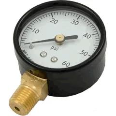 Side Mount Pressure Gauge with Indicator, 1/4-Inch, Compatible with Hayward Micro-Clear DE Filters