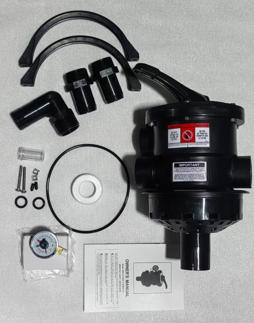 VariFlo Top-Mount Multiport Valve, Black