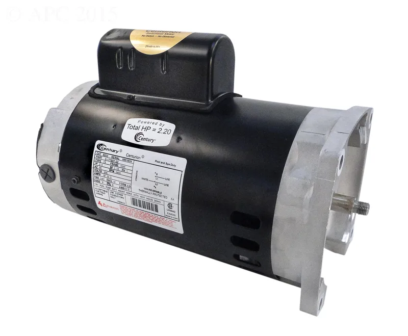 Pool and Spa Pump Motor, 2 HP, 2-Speed, 230V, Compatible with Century CXPM-Type