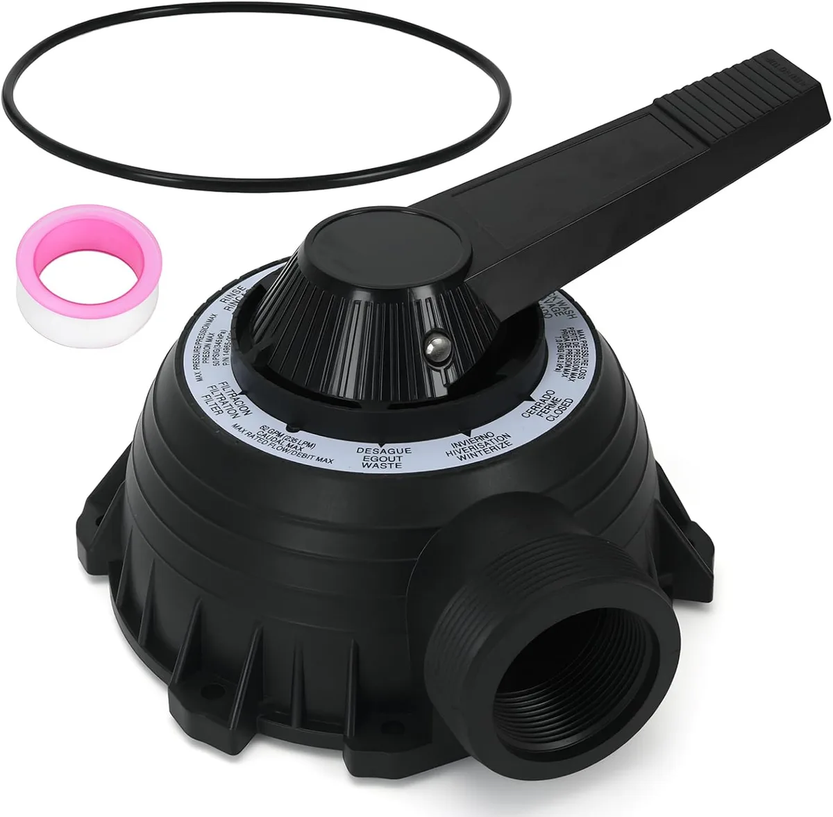 Plug and Cover Assembly for Sta-Rite Multiport Valve, 1-1/2-Inch