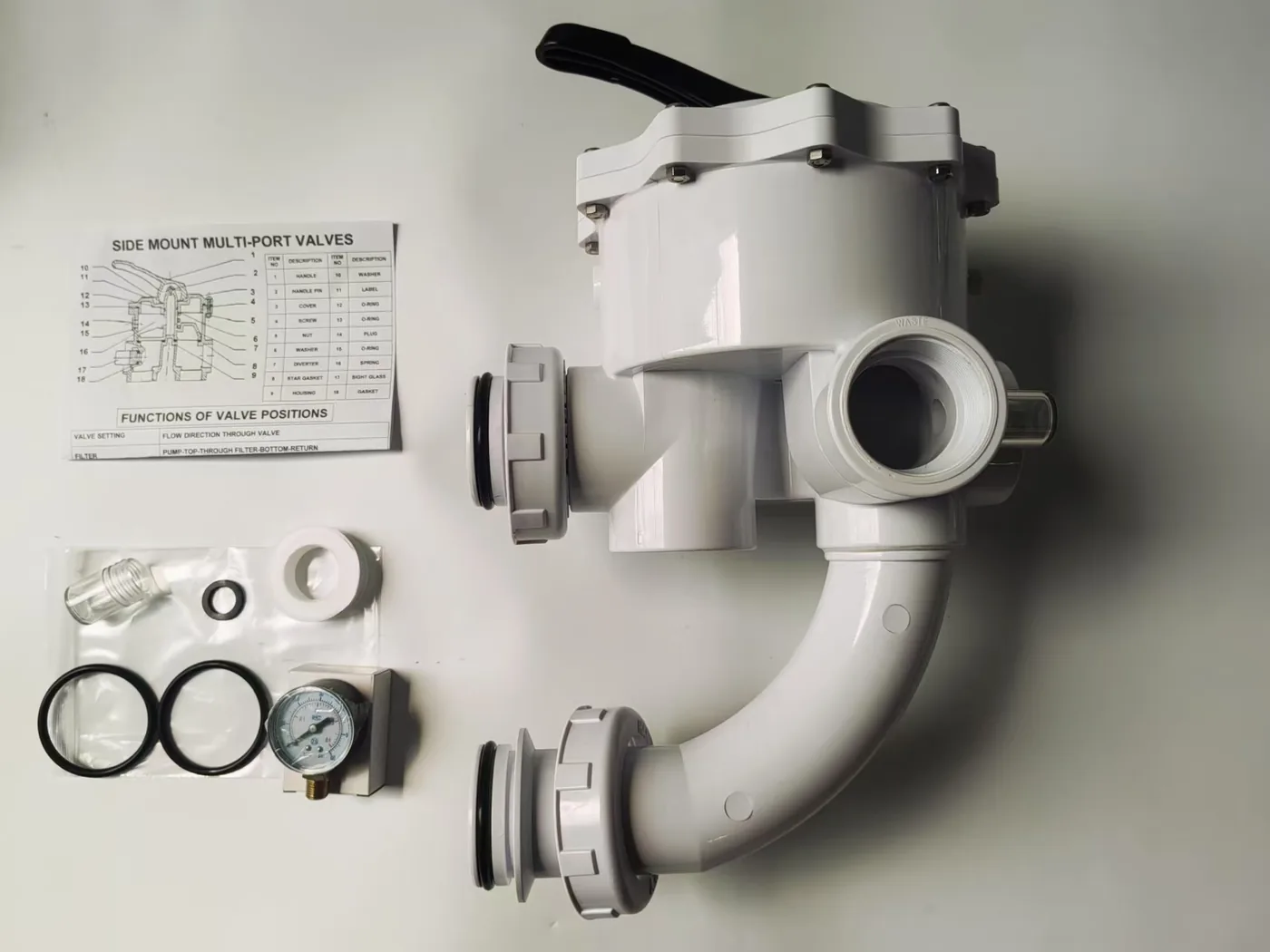 2-Inch Threaded Multiport Valve for D.E. Filter