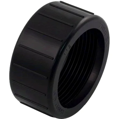 Union Nut, Black, for Push Pull Valves and Pumps, Compatible with Pentair