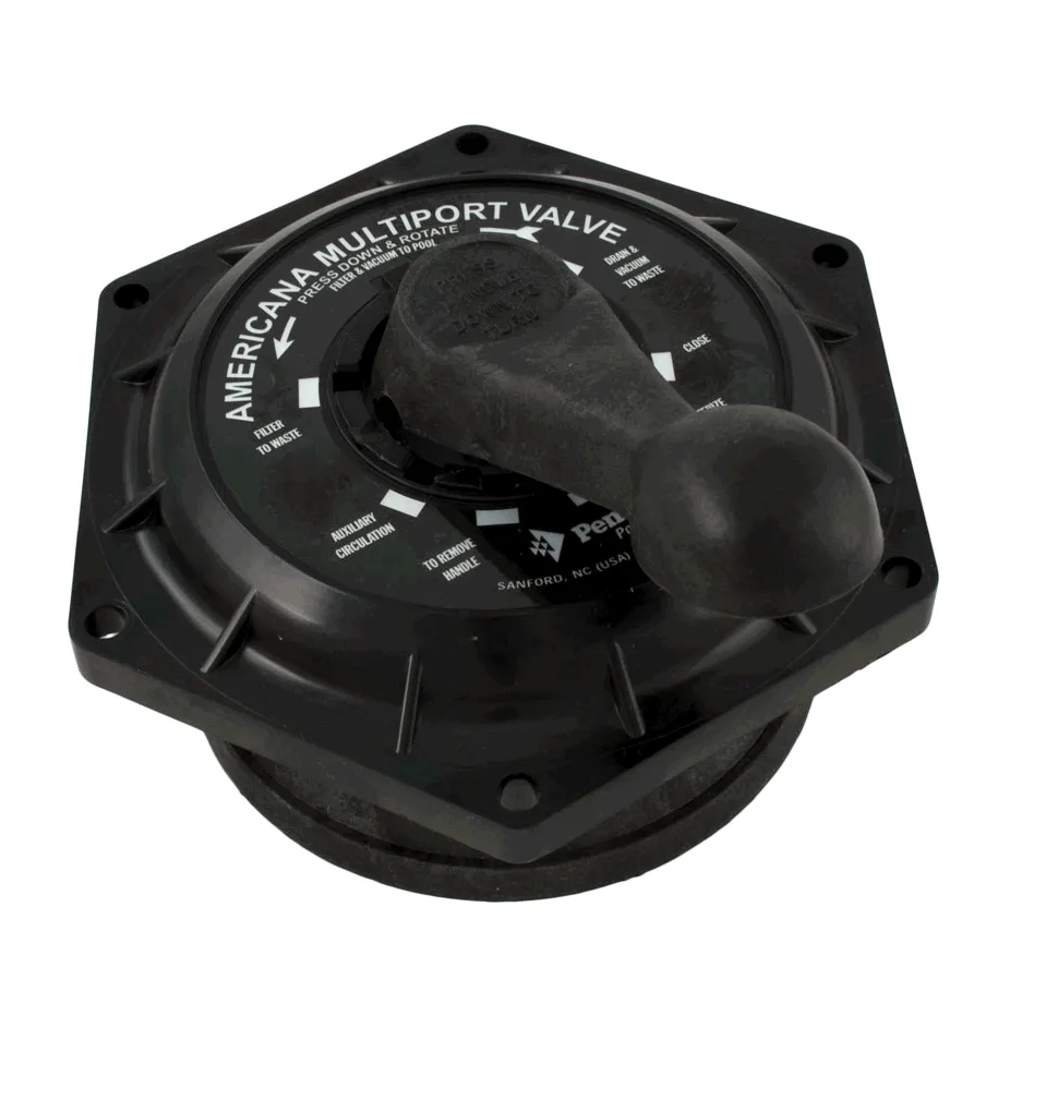 Top Assembly, 1-1/2-Inch, Black, for Side Mount Multiport Valves, Compatible with Pentair