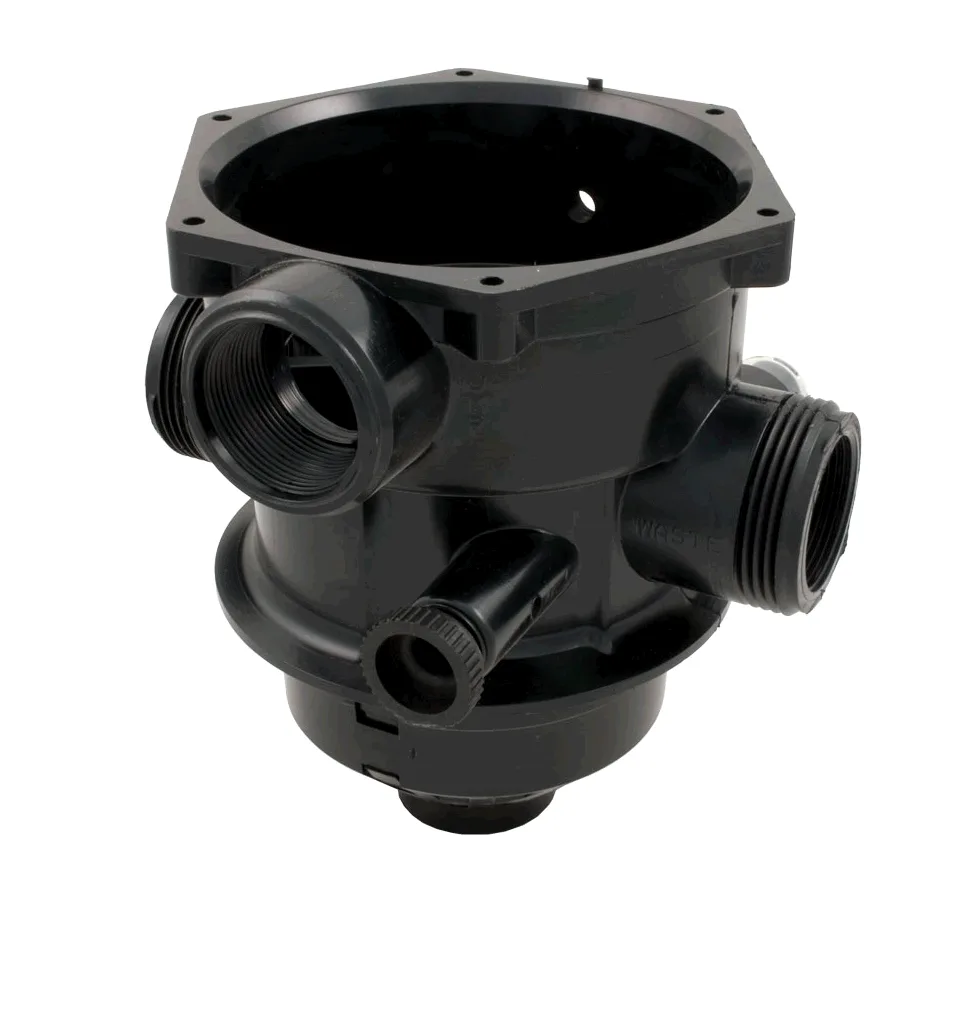 Dessus de vanne avec diffuseur, noir, pour vanne Hi-Flow 6 voies, compatible Pentair