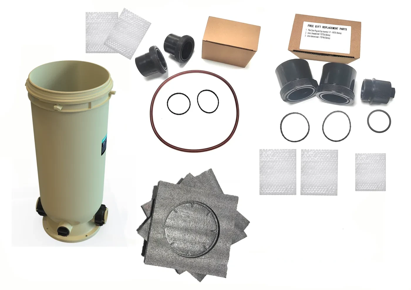 Almond Bottom Assembly for Clean & Clear Aboveground Cartridge Filter
