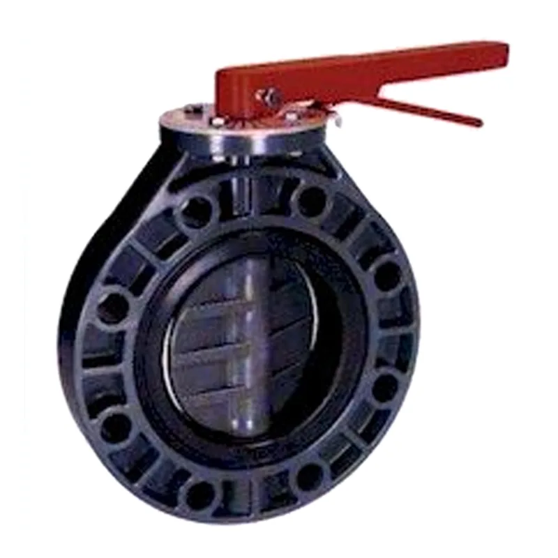 Butterfly Valve, 3-Inch, PVC and EPDM with Metal Lever, Compatible with Lasco