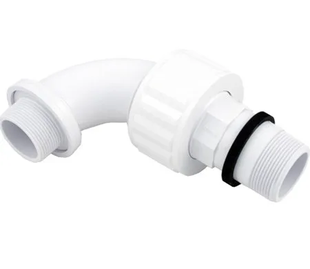 90-Degree Sweep Elbow, 1-1/2-Inch Double Male ABS, Compatible with Hayward
