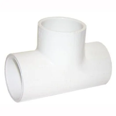 Tee Fitting, 1-Inch x 1-Inch x 1/2-Inch, Slip